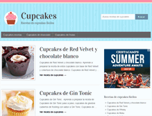 Tablet Screenshot of cupcakesrecetas.com